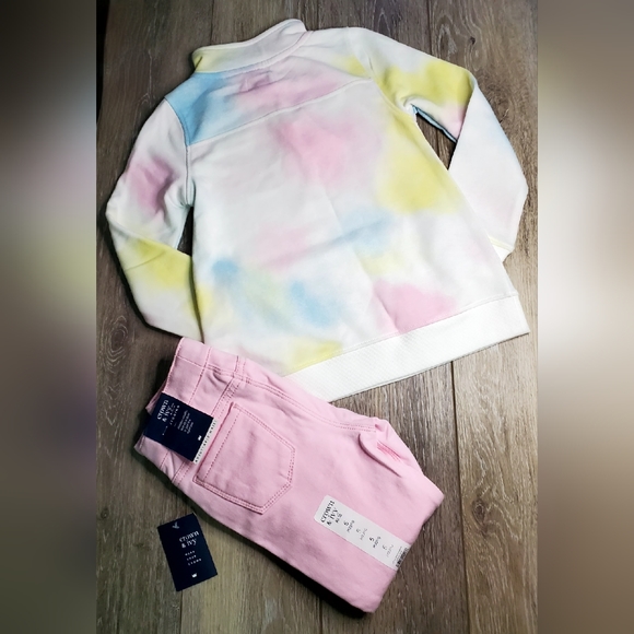 Girl's crown & ivy pink adjustable waist  jeggings Size 5 - Picture 8 of 8